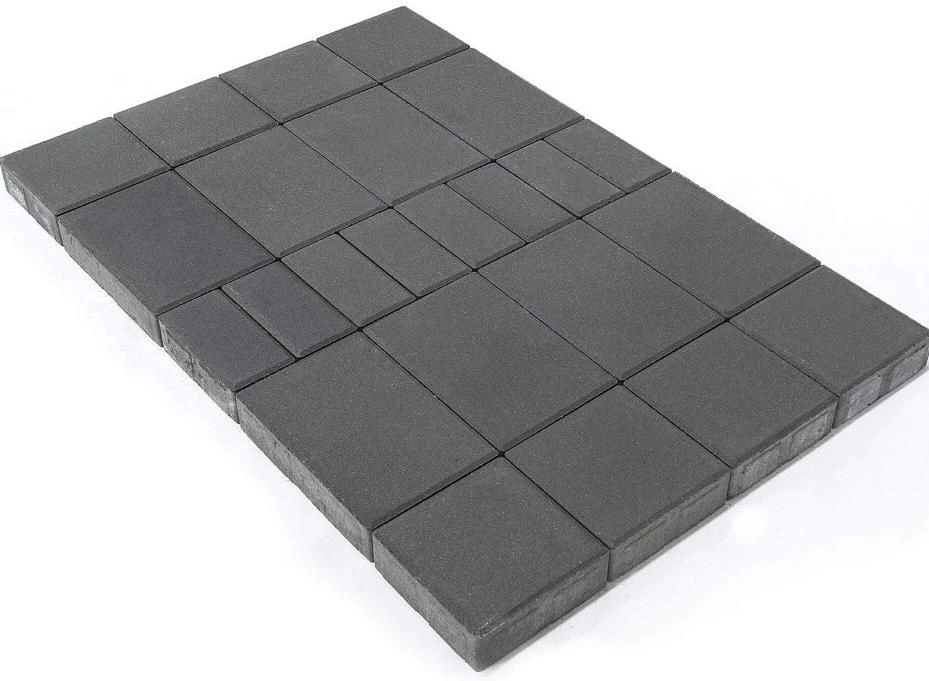 Тротуарная плитка Мозаика, Серый BRAER 60 мм
