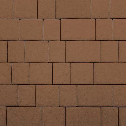 Тротуарная плитка Инсбрук Инн Бежевый Гладкая SteinRus 60 мм