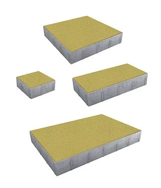 Тротуарная плитка Грандо Стандарт Желтый Б.9.Фсм.6 Выбор 60 мм