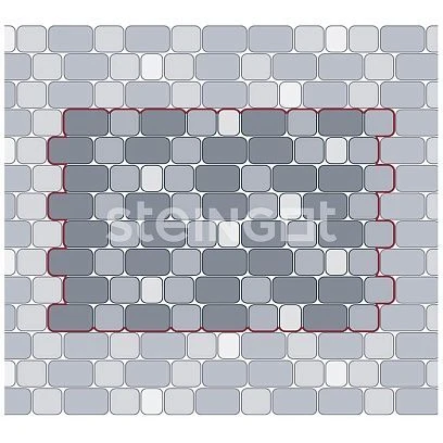 Тротуарная плитка Классика Бежевая Steingot 60 мм