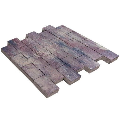Тротуарная плитка Грас каратау Гладкая SteinRus 80 мм