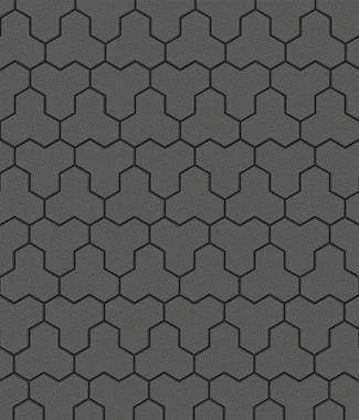 Тротуарная плитка ТРИЛИСТНИК Стандарт Серый Г.7.Ф.10 Выбор 100 мм