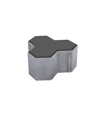 Тротуарная плитка ТРИЛИСТНИК Стандарт Серый Г.7.Ф.10 Выбор 100 мм