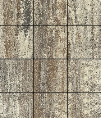 Тротуарная плитка КВАДРАТ Листопад гладкий Песчаник В.1.К.10 Выбор 100 мм