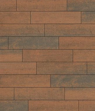 Тротуарная плитка ПРЯМОУГОЛЬНИК Листопад гладкий Хаски В.11.П.10 Выбор 100 мм