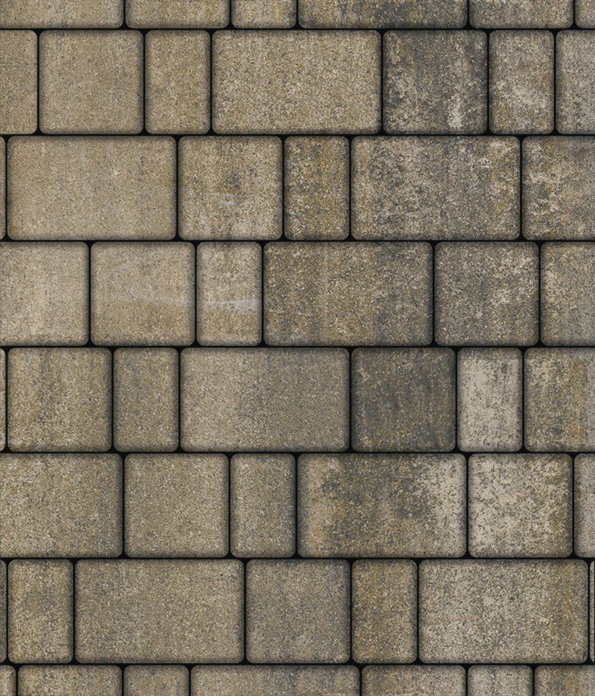 Тротуарная плитка СТАРЫЙ ГОРОД Искусственный камень Базальт Б.1.Фсм.6 Выбор 60 мм