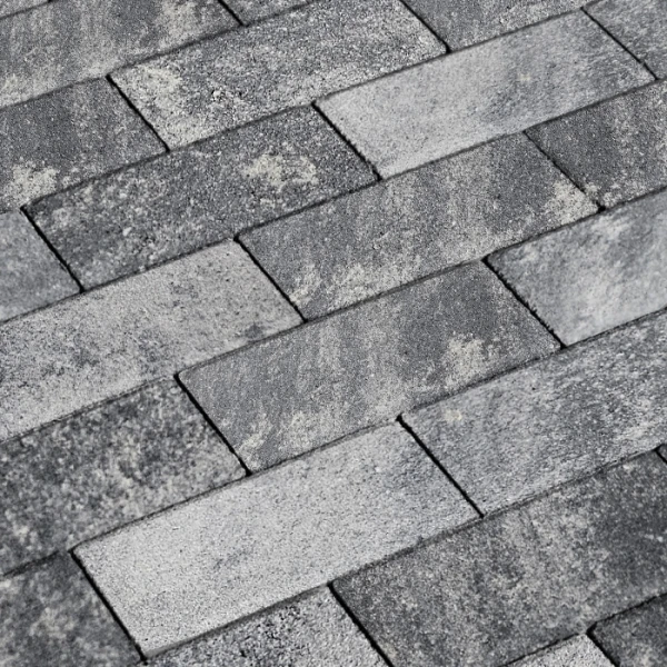 Брусчатка бетонная Нобетек 2П8Ф 200*100 КОЛОРМИКС №5 Антрацит Нобетек 80 мм