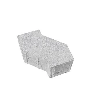 Тротуарная плитка S-ФОРМА Стандарт Белый В.3.Ф.10 Выбор 100 мм