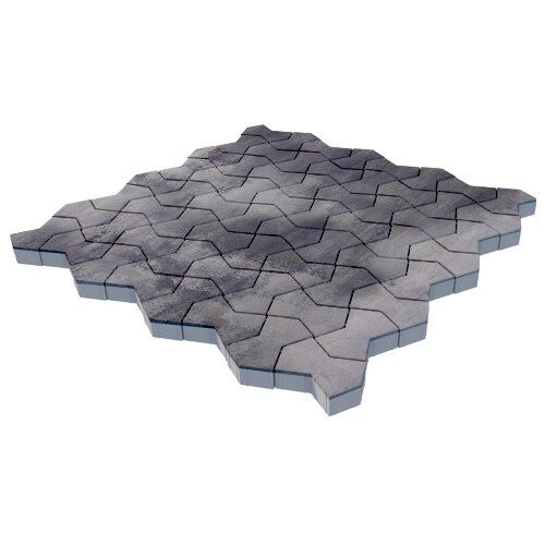 Тротуарная плитка Пиксель Монохром Гладкая SteinRus 80 мм