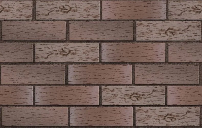 Клинкер фасадный темно-терракотовый флэш Брюгге 0,71 NF береста ЛСР