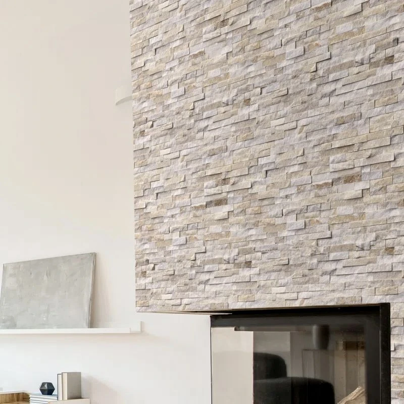 3D панель из натурального камня Кварцит Бежевый Классик Pharaon