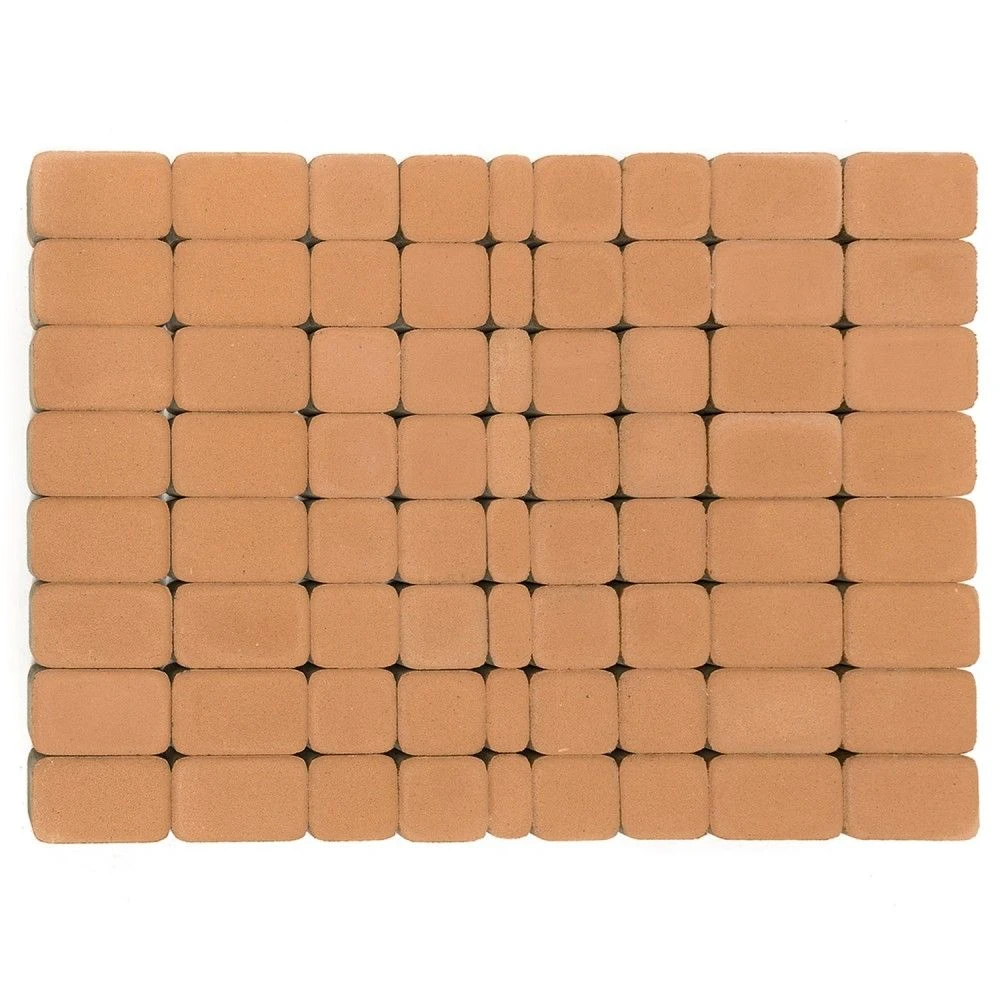 Тротуарная плитка Классико, коралловый BRAER 60 мм