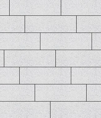 Тротуарная плитка ПРЯМОУГОЛЬНИК 750х250 Стандарт Белый Б.12.П.8 Выбор 80 мм