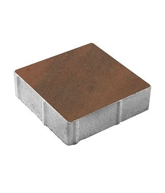 Тротуарная плитка КВАДРАТ 300х300 Листопад гладкий Клинкер Б.1.К.6 Выбор 60 мм