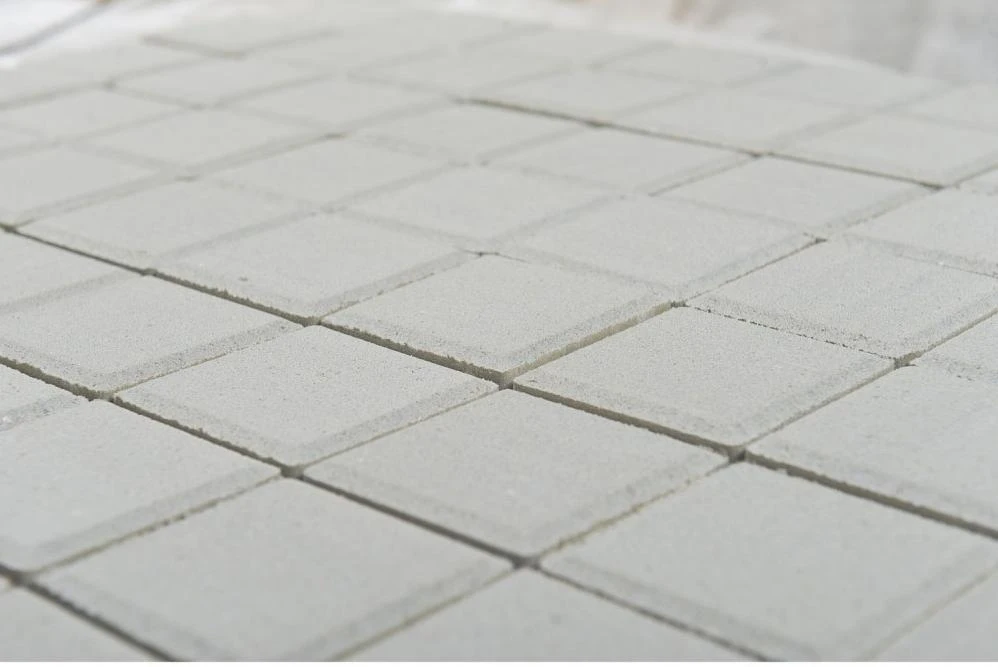 Тротуарная плитка Лувр, Белый BRAER 60 мм