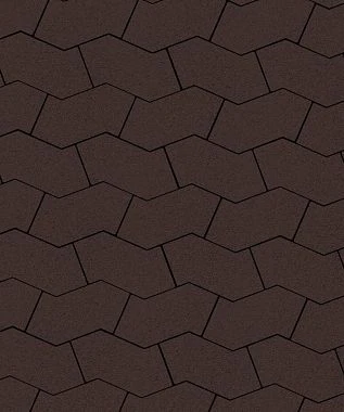 Тротуарная плитка S-ФОРМА Стандарт Коричневый В.3.Ф.10 Выбор 100 мм