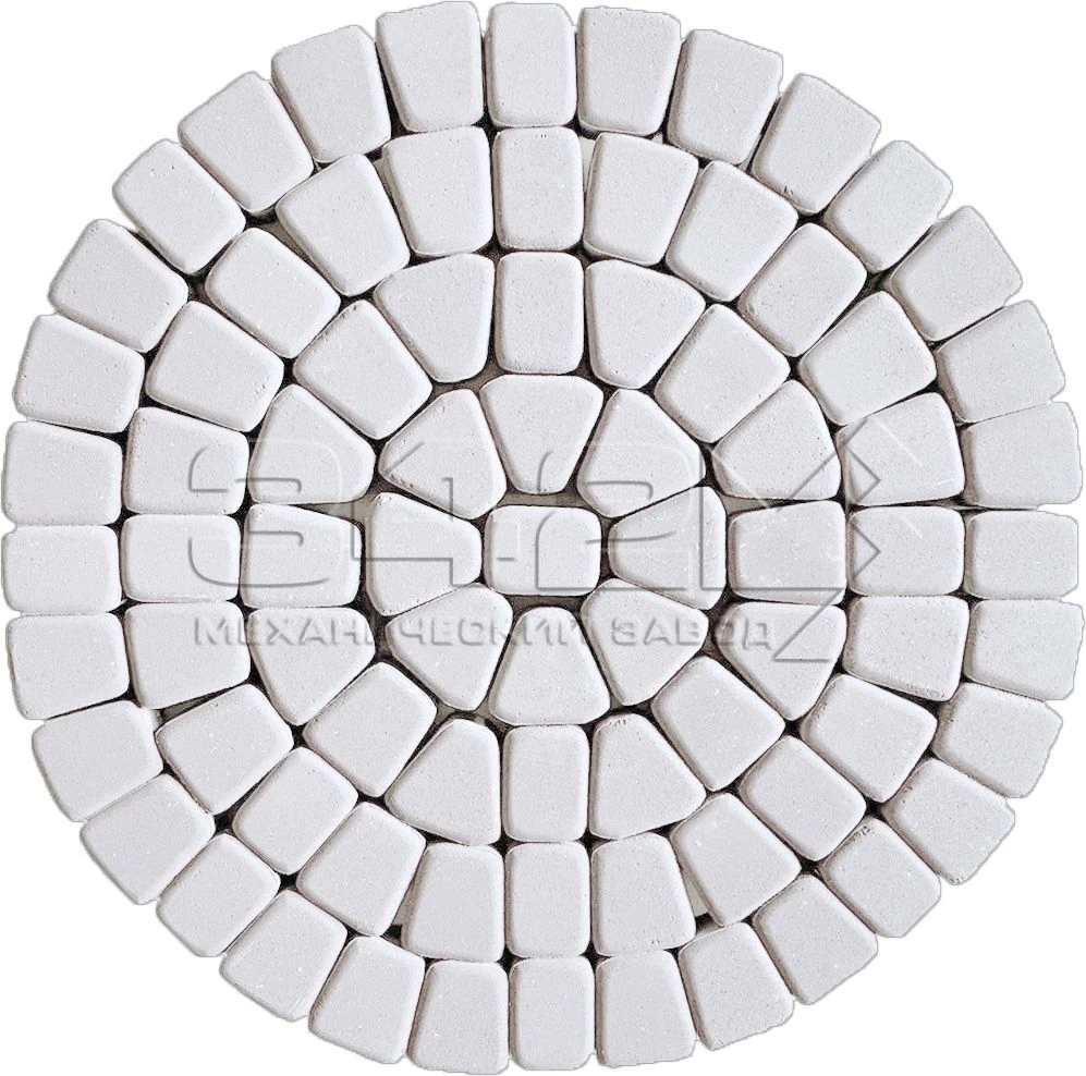 Тротуарная плитка Круговая классика 60 Белый 342 МЗ