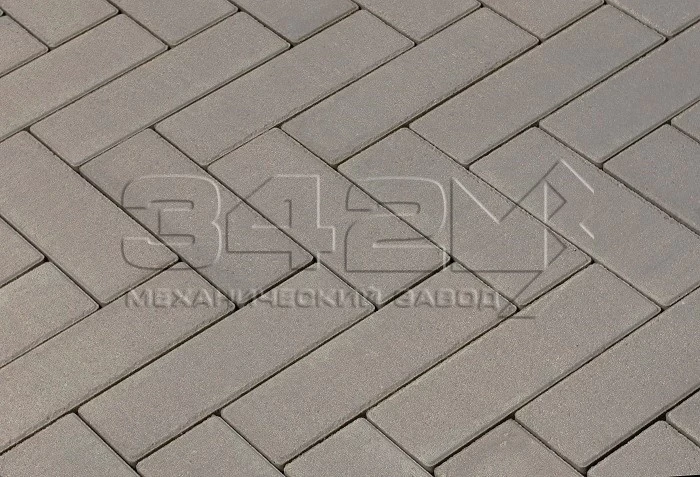 Тротуарная плитка Паркет 240x80x60мм Серый 342 МЗ