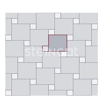 Тротуарная плитка Квадрат 100*100 Темно-Коричневый (верхний прокрас) Steingot 60 мм