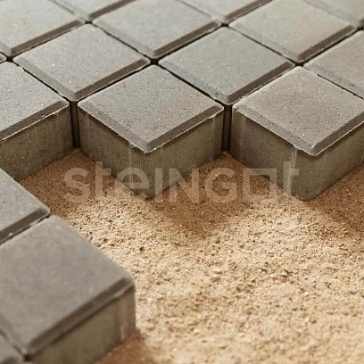 Тротуарная плитка Квадрат 100*100 Серый (полный прокрас) Steingot 60 мм