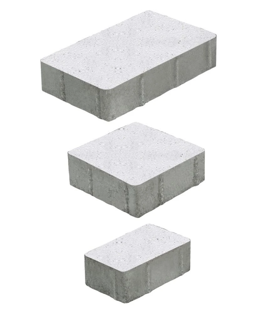 Тротуарная плитка СТАРЫЙ ГОРОД Стоунмикс Белый Б.1.Фсм.6 Выбор 60 мм