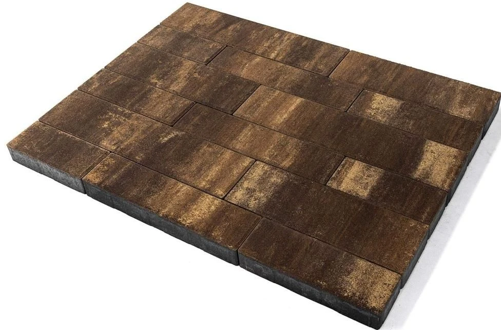 Тротуарная плитка Домино, Каштан BRAER 60 мм