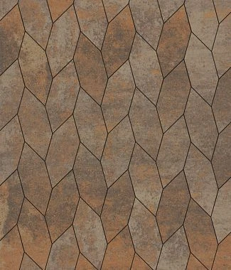 Тротуарная плитка СКОШЕННЫЙ ШЕСТИУГОЛЬНИК Искусственный камень Степняк Б.1.ШГ.6 Выбор 60 мм