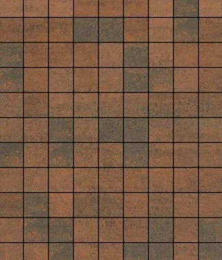 Тротуарная плитка КВАДРАТ Листопад гладкий Антрацит А.3.К.4 Выбор 40 мм