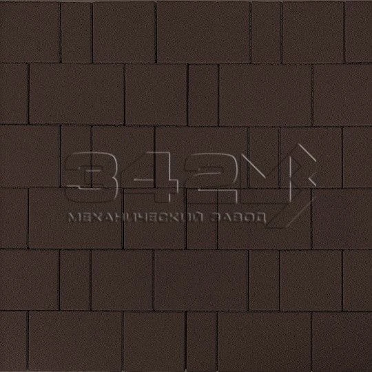 Тротуарная плитка Новый город Темно-коричневый 342 МЗ 60 мм