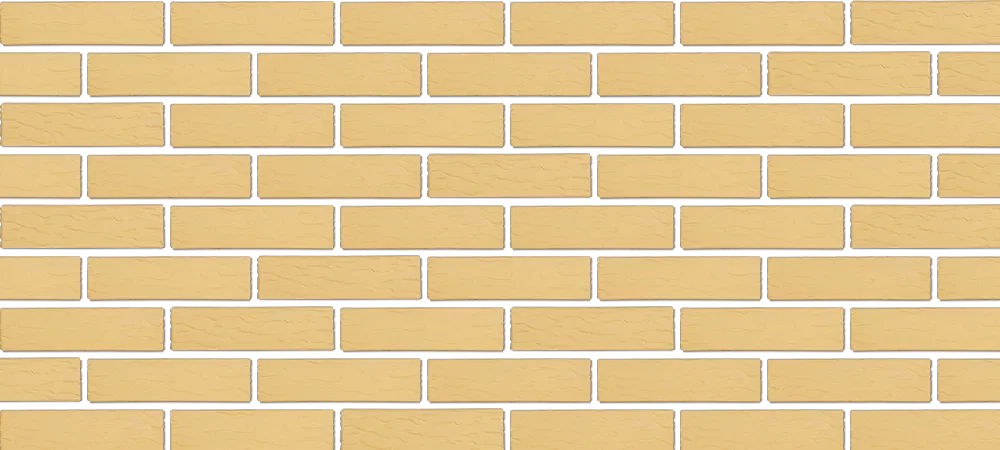 Кирпич облицовочный Слоновая кость одинарный 1 NF Рустик Терекс