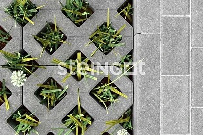 Газонная решетка Серая Steingot 100 мм