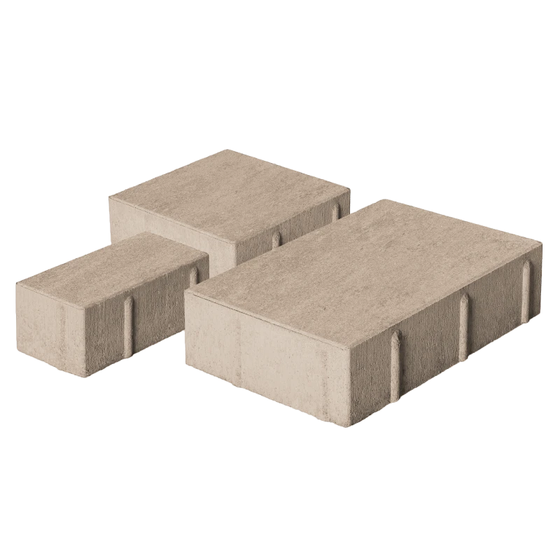 Тротуарная плитка Новый город 1НГ4Ф Песочная Нобетек 40 мм