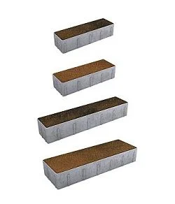 Тротуарная плитка ПАРКЕТ Листопад гранит Саванна Б.9.Псм.8 Выбор 80 мм