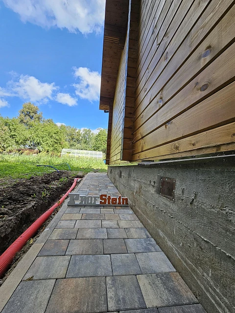 Укладка брусчатки Steingot с подготовкой бетонного основания