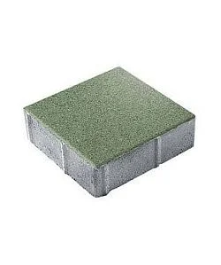 Тротуарная плитка КВАДРАТ 300х300 Стандарт Зеленый Б.1.К.6 Выбор 60 мм