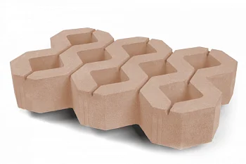 Газонная решетка Нобетек 1РД10 Персиковая 100 мм