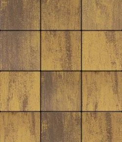 Тротуарная плитка КВАДРАТ 300х300 Листопад гладкий Янтарь Б.1.К.6 Выбор 60 мм