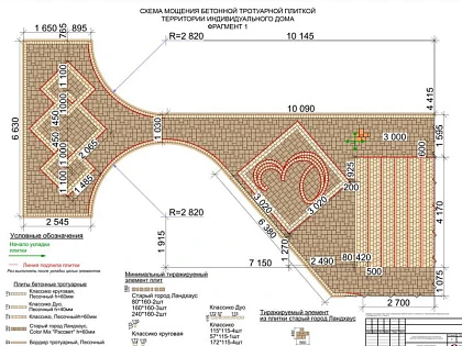 Дизайн-проект мощения и благоустройства