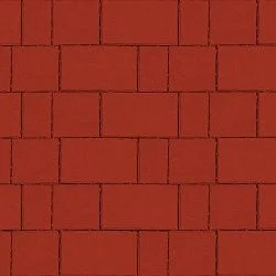 Плитка тротуарная Новый город Красный Гладкая SteinRus 40 мм