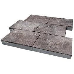 Тротуарная плитка Парк Плейс Умбра Гладкая SteinRus 80 мм