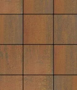 Тротуарная плитка КВАДРАТ 400х400 Листопад гладкий Арабская ночь Б.6.К.6 Выбор 60 мм