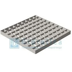 Решетка Gidrolica Point 300х300 яч. стальная оцинк.