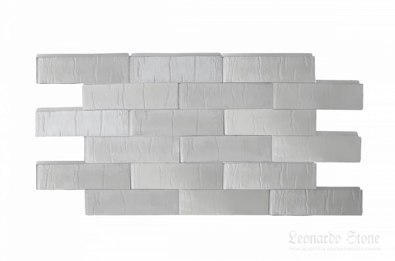 Плитка для НВФ Люксембург паз-гребень, цвет серый по Ral с переходом Леонардо Стоун