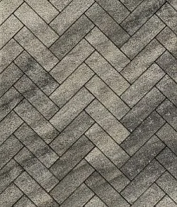 Тротуарная плитка ПРЯМОУГОЛЬНИК 360х80 Листопад гранит Антрацит Б.8.П.8 Выбор 80 мм