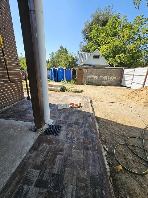 Укладка тротуарной плитки Бавария Штайн Браун