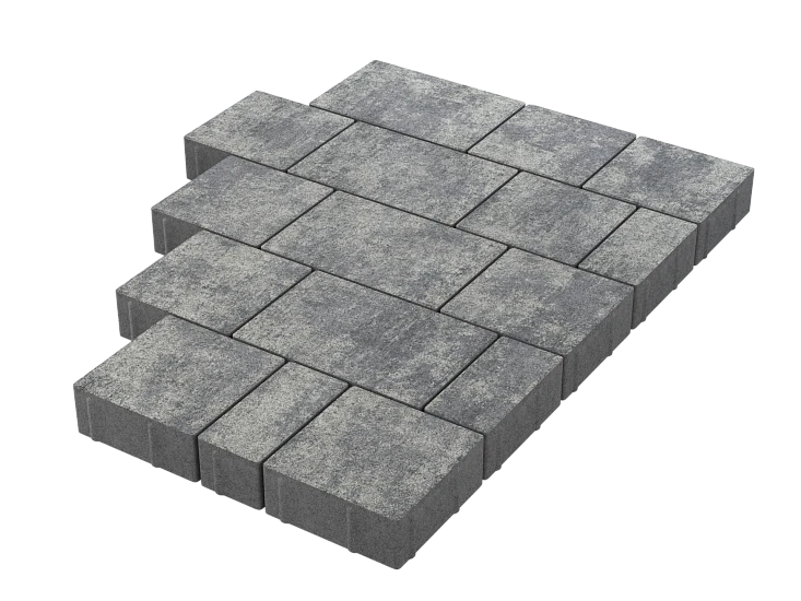 Тротуарная плитка Новый город Грей Stellard 60 мм