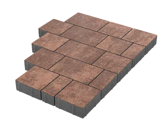 Тротуарная плитка Новый город Мокко Stellard 60 мм