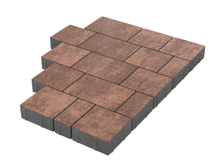 Тротуарная плитка Новый город Мокко Stellard 40 мм