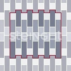 Тротуарная плитка Маринталь Bianco Nero Steingot 60 мм