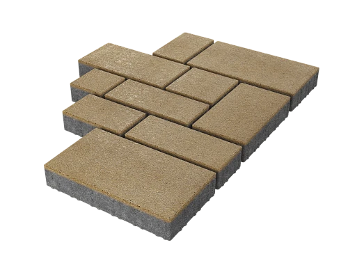 Тротуарная плитка Микс Сити Белый Stellard 60 мм